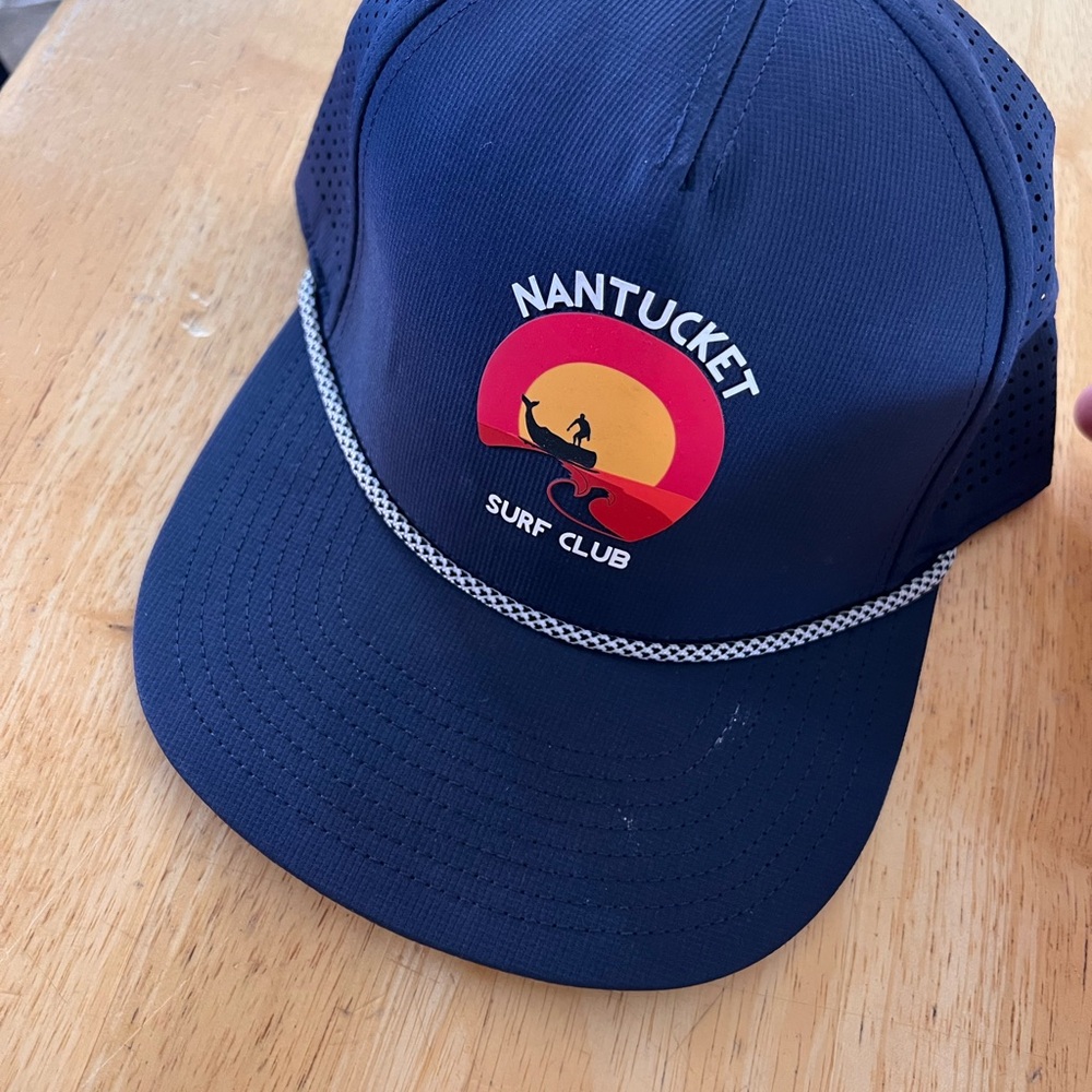 American Needle Navy Surf Club Rope-Detail Swim Cap